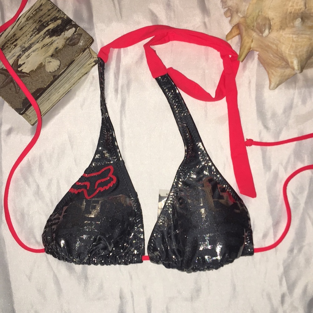 NWT FOX Nova Slide Halter Top